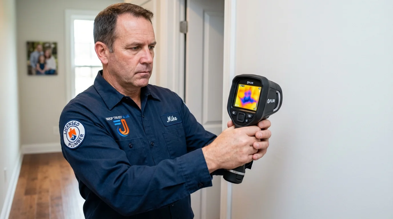 Thermal imaging leak detection by Johns Plumbing LLC in Decherd